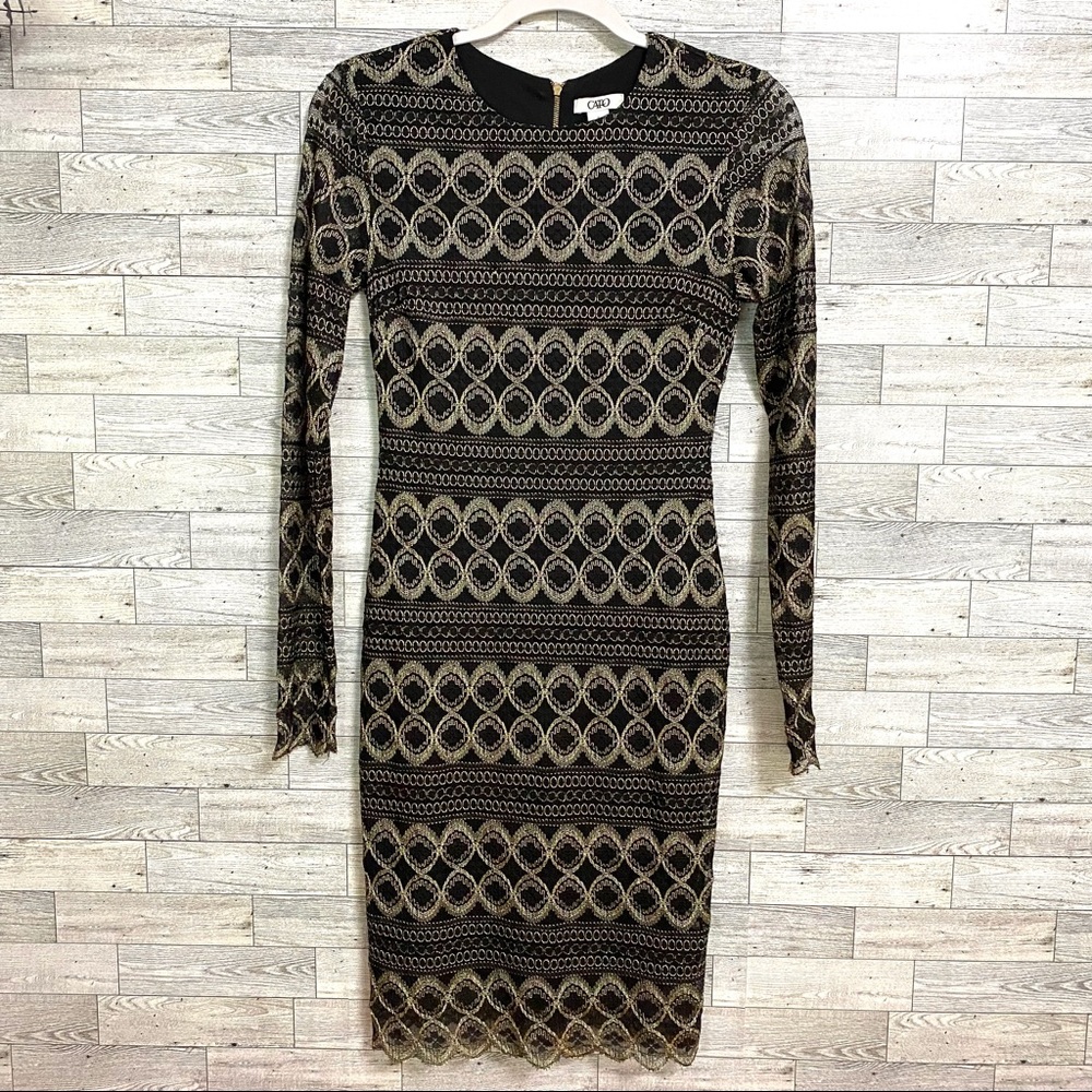 Cato lace form fitting dress - Picture 1 of 7